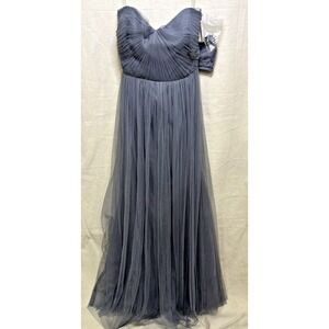 NWT Jenny Yoo Annabelle Dress – Size 22 – Hydrangea Tulle – Strapless Gown